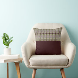 Almofada Burgundy com Roxo e Bege