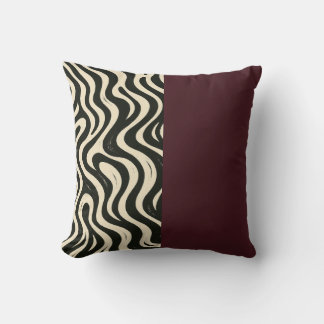 Almofada Burgundy Split Throw Pillow