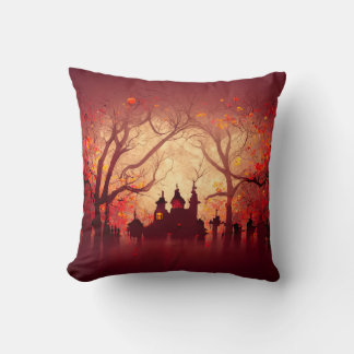 Almofada Burgundy Watercolor Halloween