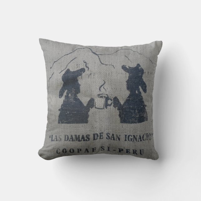 Almofada BURLAP (LOOK) Travesseiro decorativo DE INTERRUPÇÃ (Frente)