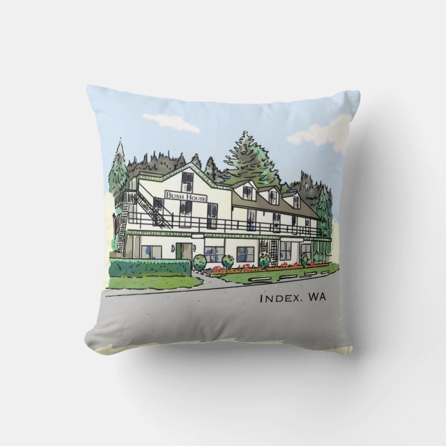 Almofada Bush House Inn 40cm x 40cm (Frente)