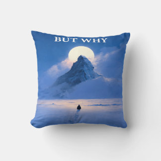 Almofada But Why Throw Pillow Minimal Quote Aesthetic