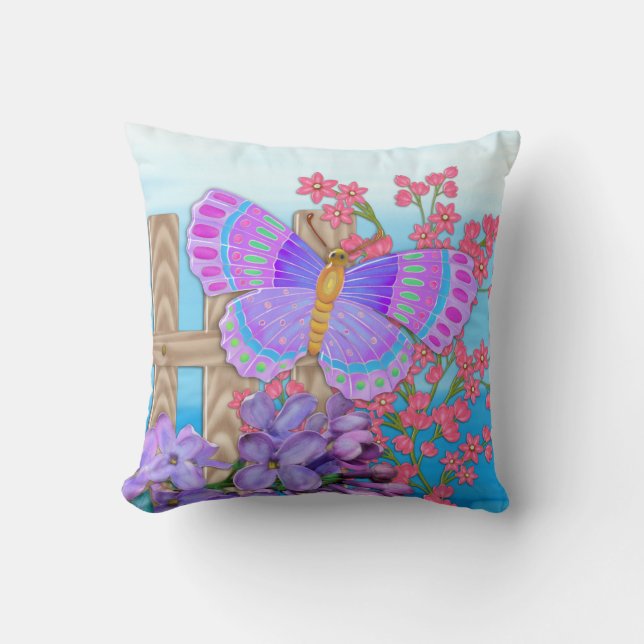 Almofada Butfly Garden 3D Whimsey (Frente)