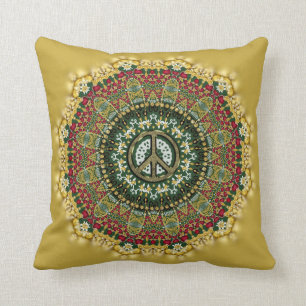 Almofada Buttercamp Boho Mandala Sinal de Paz Cushion