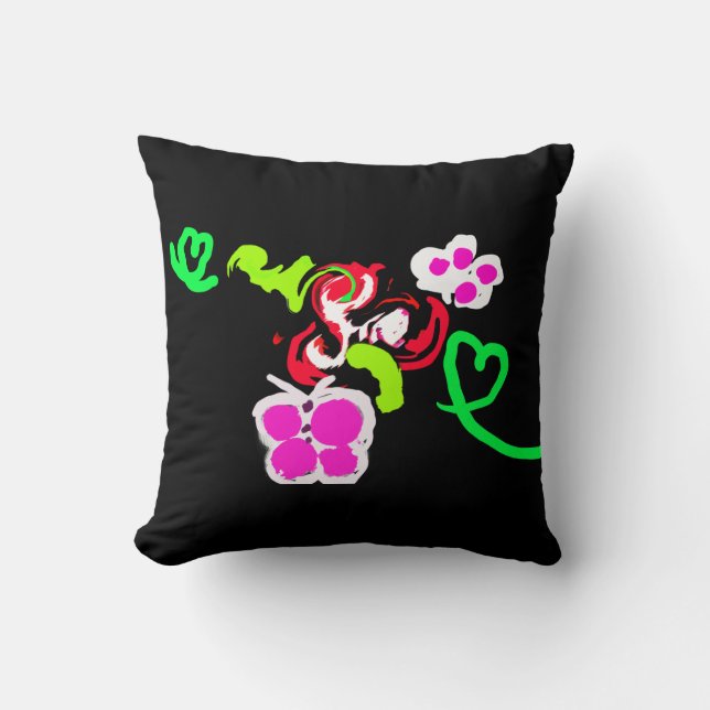 Almofada Butterflies and Roses valentine  (Frente)