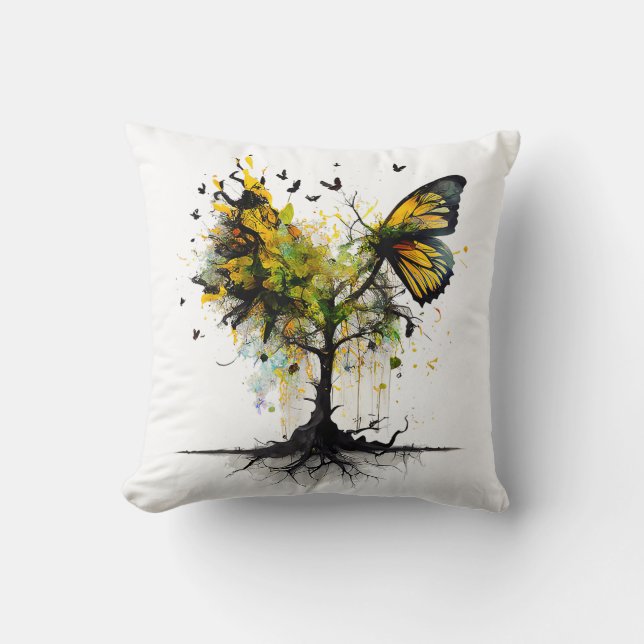 Almofada Butterfly Animal Creative Art (Frente)