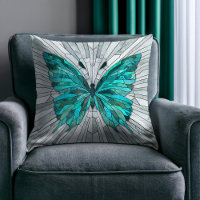 Butterfly Mosaic - Emerald Green e Cinzas