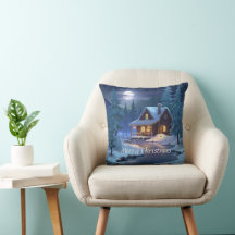 Cabana Pacífica na Floresta de Inverno