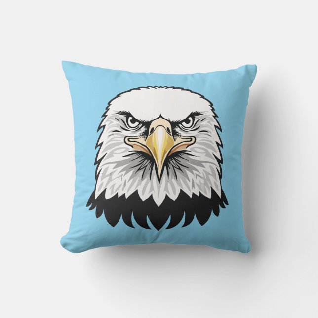 Almofada Cabeça de águia americana (Frente)