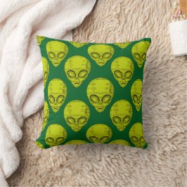 Almofada Cabeça de Alienígena Verde