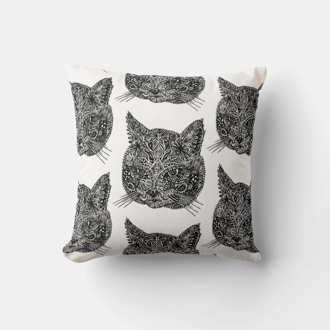 Almofada Cabeça de Gato Ornamental (Frente)