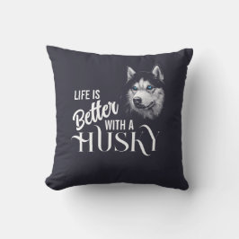 Almofada Cabeça De Retrato Irmão Husky Com Olhos Azuis