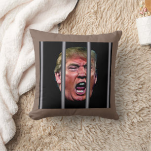 Almofada Cabeça de Trump gritando e choramingando atrás das