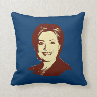 ALMOFADA CABEÇA DO VERMELHO DE HILLARY CLINTON