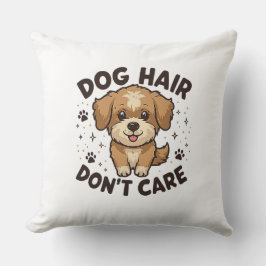 Almofada Cabelo de Cachorro, Não Me Importo – Design Divert