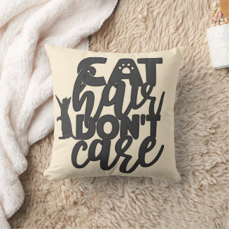 Almofada Cabelo de gato não se importa com Gatinho