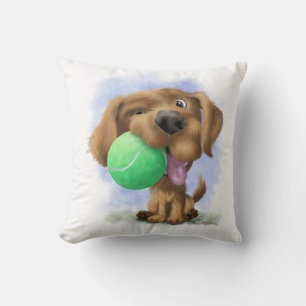 Almofada Cachorrinho Adorável Com desenho de bola de tênis