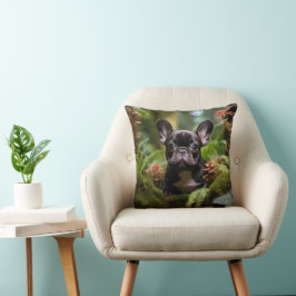 Almofada 🐶💛Cachorrinho Frenchie doce em uma selva