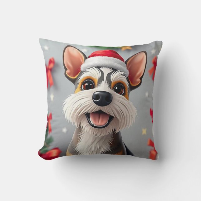 Almofada Cachorro adorável em estilo desenho animado (Frente)