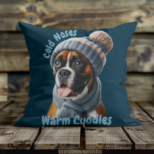 Almofada Cachorro Boxer Narizes Frios, Abraços Quentes