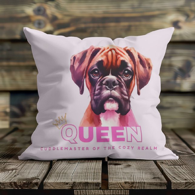 Almofada Cachorro-Boxer: Queen Cuddle Master (Perfect for all boxer dog lovers.
Certainly adds to any room decor.
)