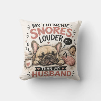 Almofada Cachorro Bulldog Francês Ressona Mais Alto Que Meu