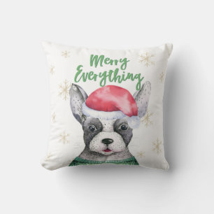 Almofada Cachorro Cachorro Feliz Natal Tudo Travesseiro