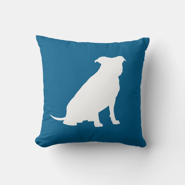 Almofada Cachorro-Chá de fraldas Cachorro Azul (Frente)