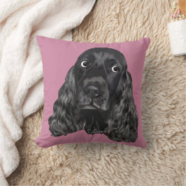 Almofada Cachorro Cocker Spaniel Preto Fofo