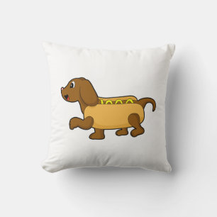 Almofada Cachorro como cachorro-quente