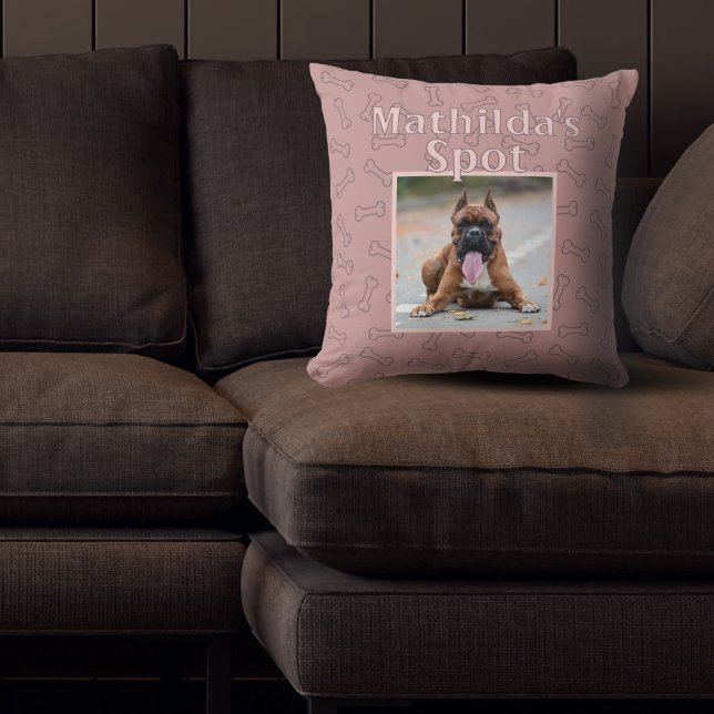 Almofada Cachorro Cor-de-Rosa Personalizado Pet Fotografia  (Criador carregado)