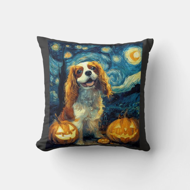 Almofada Cachorro Cute Cavalier King Charles Spaniel Hallow (Frente)