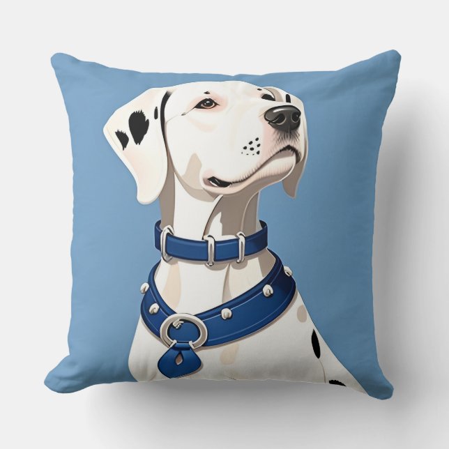 Almofada Cachorro Dalmata Moderno Decoração Chic para Amant (Frente)