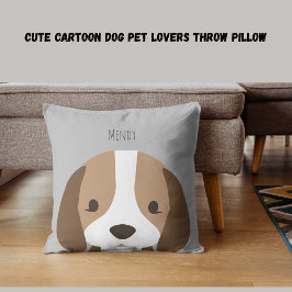 Almofada Cachorro de animação bonito ama travesseiro decora