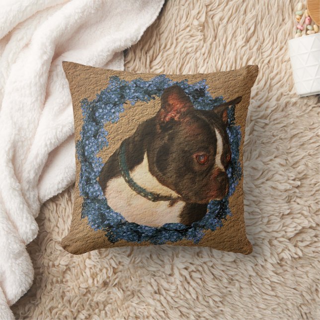 Almofada Cachorro de Boston Terrier (Cobertor)