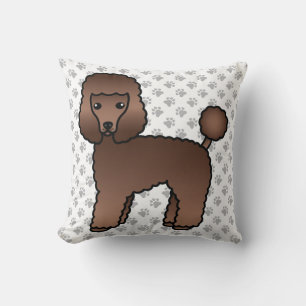 Almofada Cachorro de Cartoon Castanho