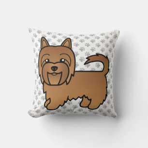 Almofada Cachorro de Cartoons Terrier Cute Vermelho Austral