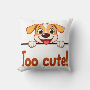 Almofada Cachorro de Desenho Animado com Texto Atraente