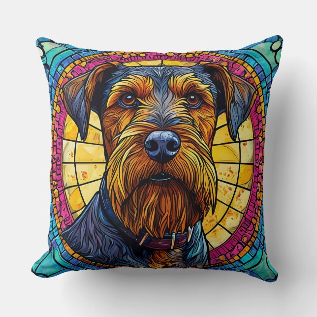 Almofada Cachorro de Desenho Animado Fofo Brilho Amante de  (Frente)