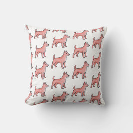 Almofada Cachorro de Desenho Animado Rosa