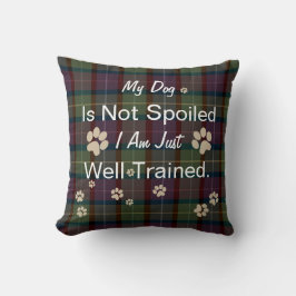 Almofada Cachorro de Natal Faturado Adicionar Xadrez Tartan