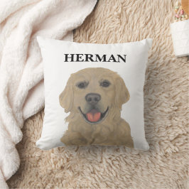 Almofada Cachorro de Ouro Reversível Personalizado