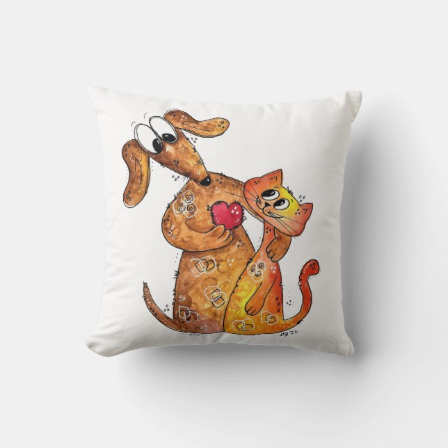 Almofada Cachorro e Gato (Frente)