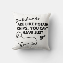 Almofada Cachorro Engraçado: Chapas de Dachshances e Batata