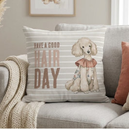 Almofada Cachorro engraçado Poodle Chique Doodle