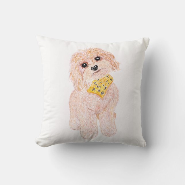 Almofada Cachorro fofo bonito. (Frente)