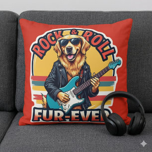 Almofada Cachorro para o Ouro de Rock e Roll