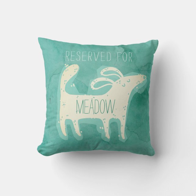 Almofada Cachorro Personalizado de Cana-d-Água Cuta (Frente)