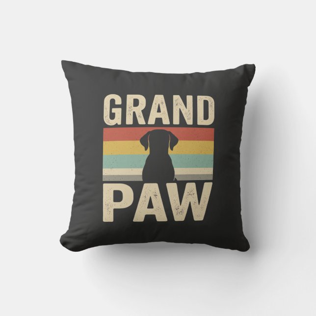 Almofada Cachorro Retro Vintage Grand Paw (Frente)