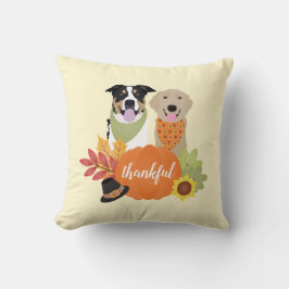Almofada Cachorros Agradecidos Harvest Pumpkins
